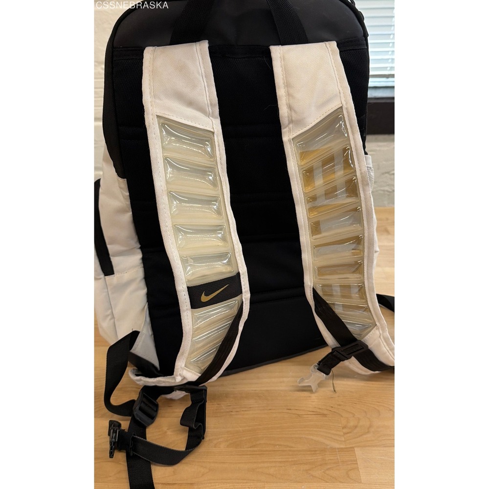 Nike White Black Gold Elite Pro Basketball Backpack DX9786-100 - Picture 4 of 11